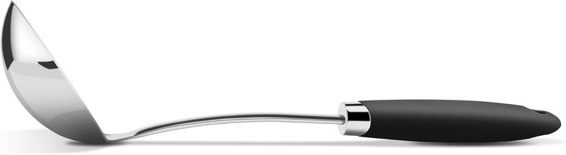 JXWING Brushed Stainless Steel Non-Slip Ergonomic Handle Ladle - Image 3